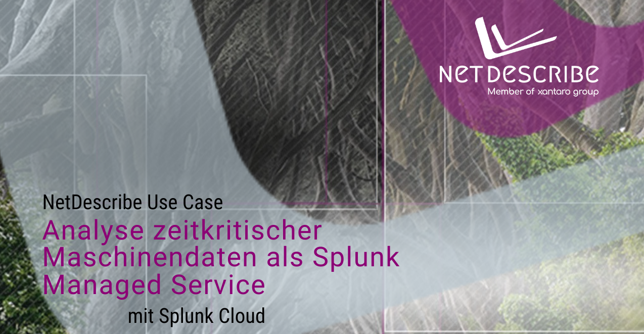 NetDescribe Use-Case – Analyse zeitkritischer Maschinendaten als Splunk Managed Service