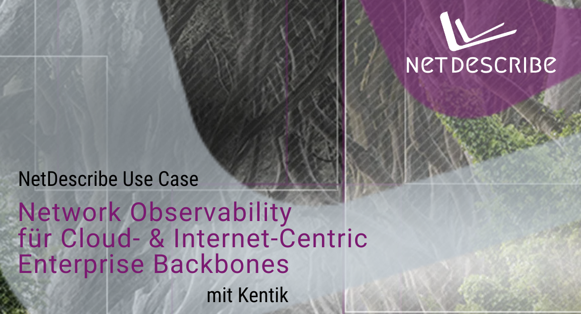 NetDescribe Use-Case – Network Observability für Cloud- und Internet-Centric Enterprise Backbones